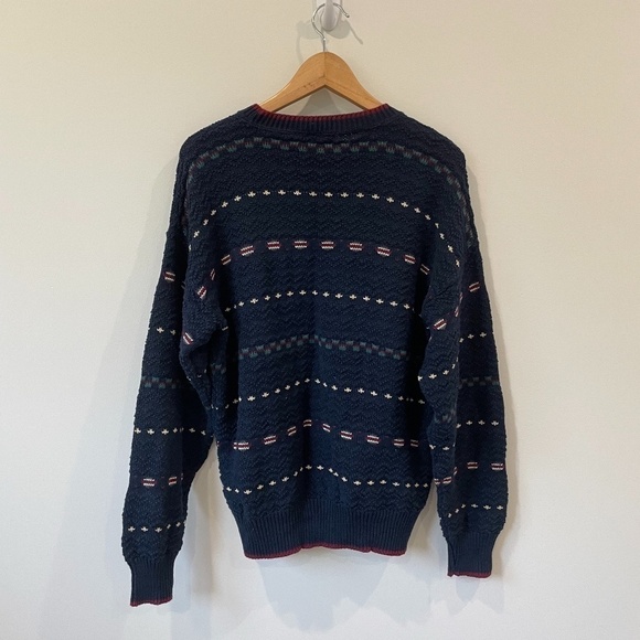 Jack Henry Knit Blue Men's Sweater - Picture 6 of 6